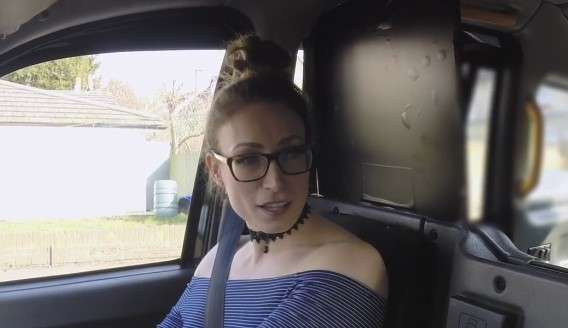 Female fake taxi passenger fascinated compilation