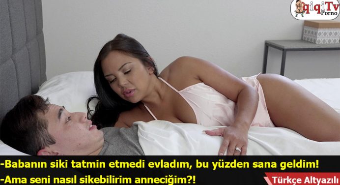 Babam tatmin edemeyince annem yarrağıma sarıldı