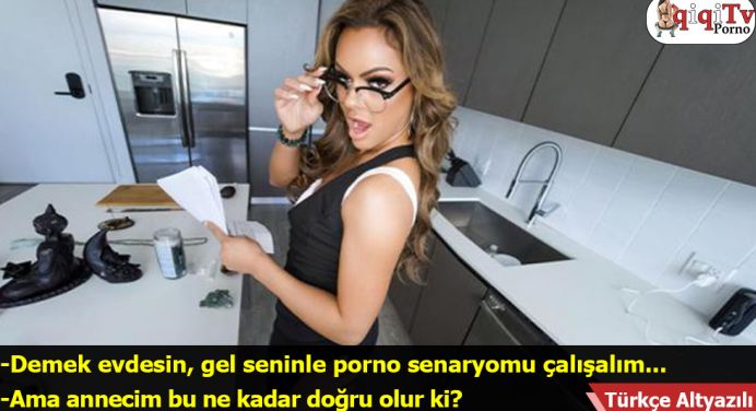 Annemi porno senaryosuna hazırlarken sikiyorum