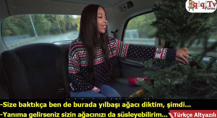 Yılbaşı ağacı gibi kalkan yarağımı müşteriye soktum